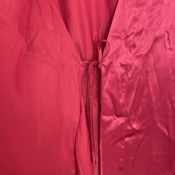 Morgan Taylor Intimates Hot Pink Short Robe Size S - Picture 2 of 6